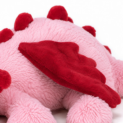 Crimson Heart Dragon Plush Toy – 50 cm