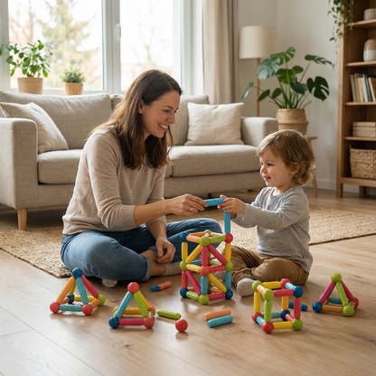 Magnetic Rods & Balls Construction Set | Family Favourite