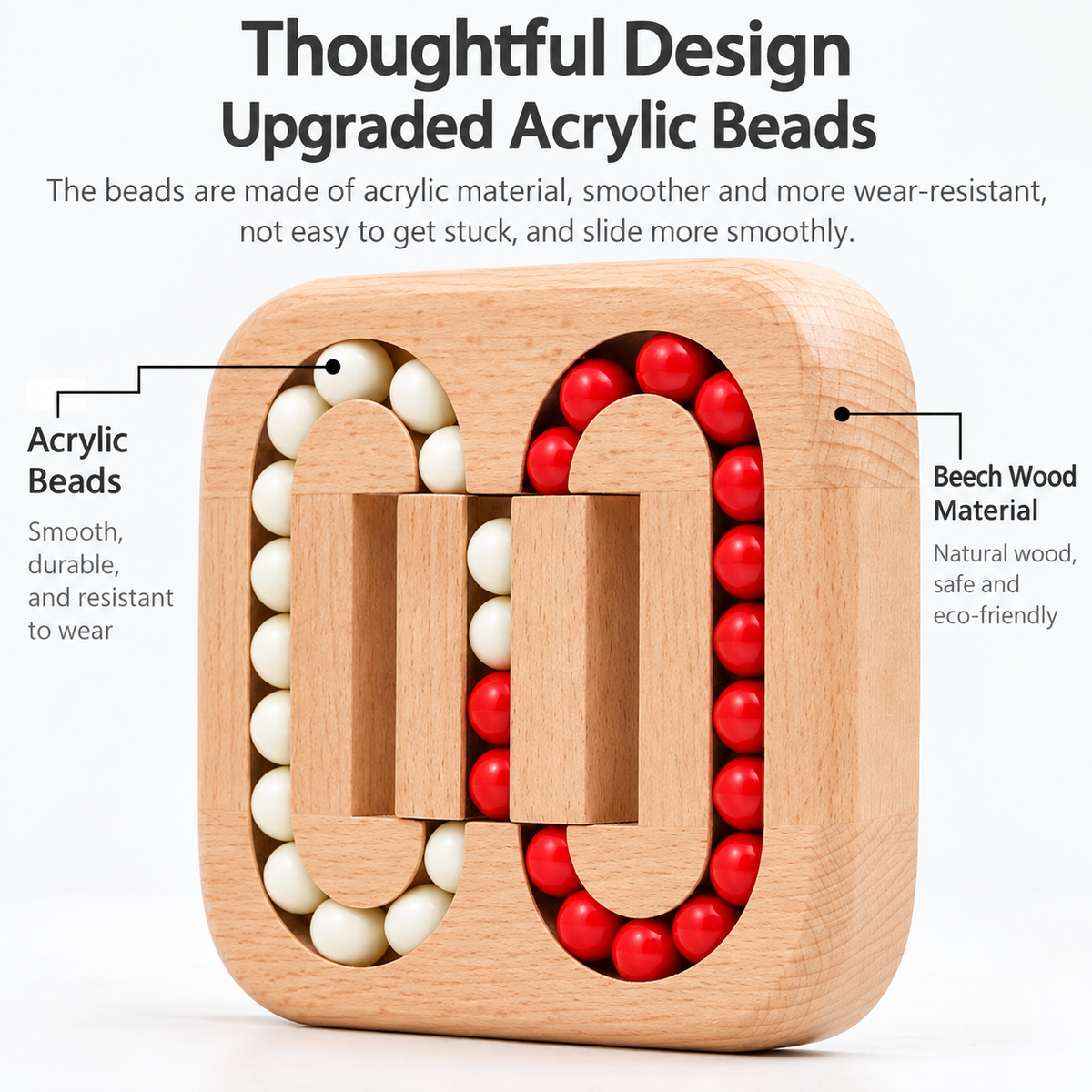 Wooden Rolling Ball Maze Puzzle Lock