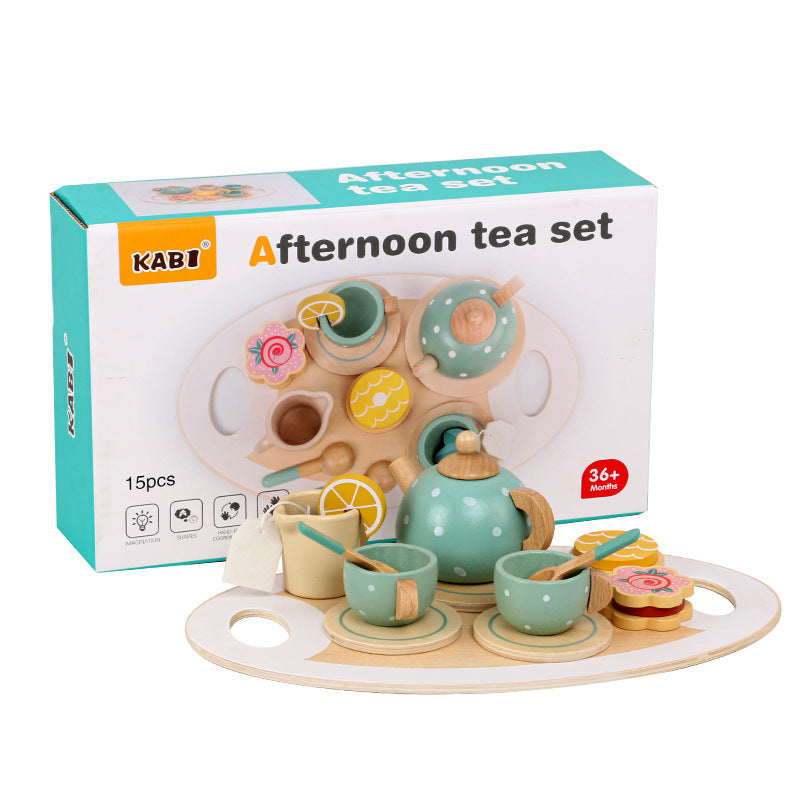 Wooden Afternoon Tea Set