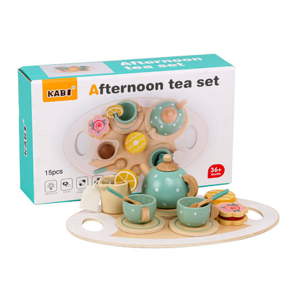 Wooden Afternoon Tea Set