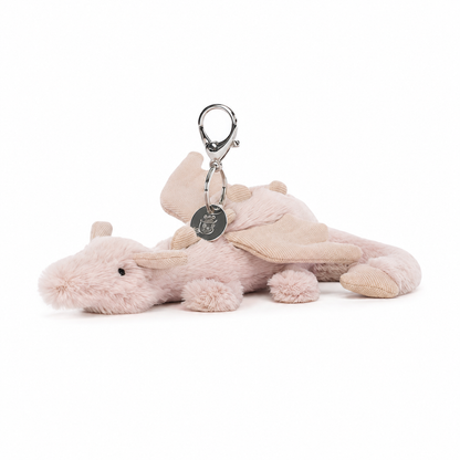 Pink Dragon Plush Pendant – 15cm