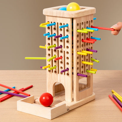 Wooden 3-in-1 Stick Game for Kids