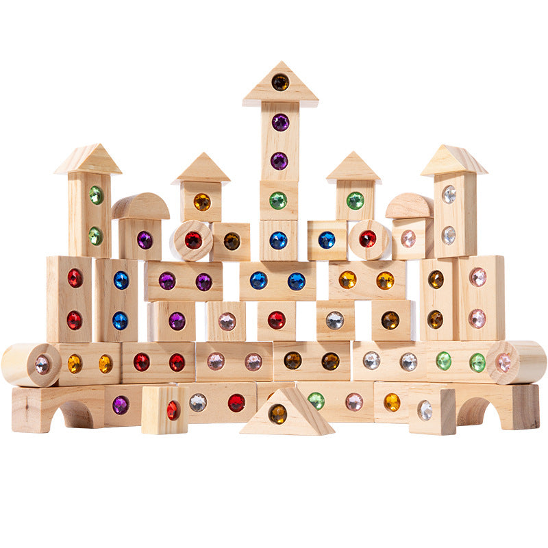Wooden Gem Building Blocks