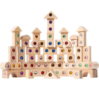 Wooden Gem Building Blocks