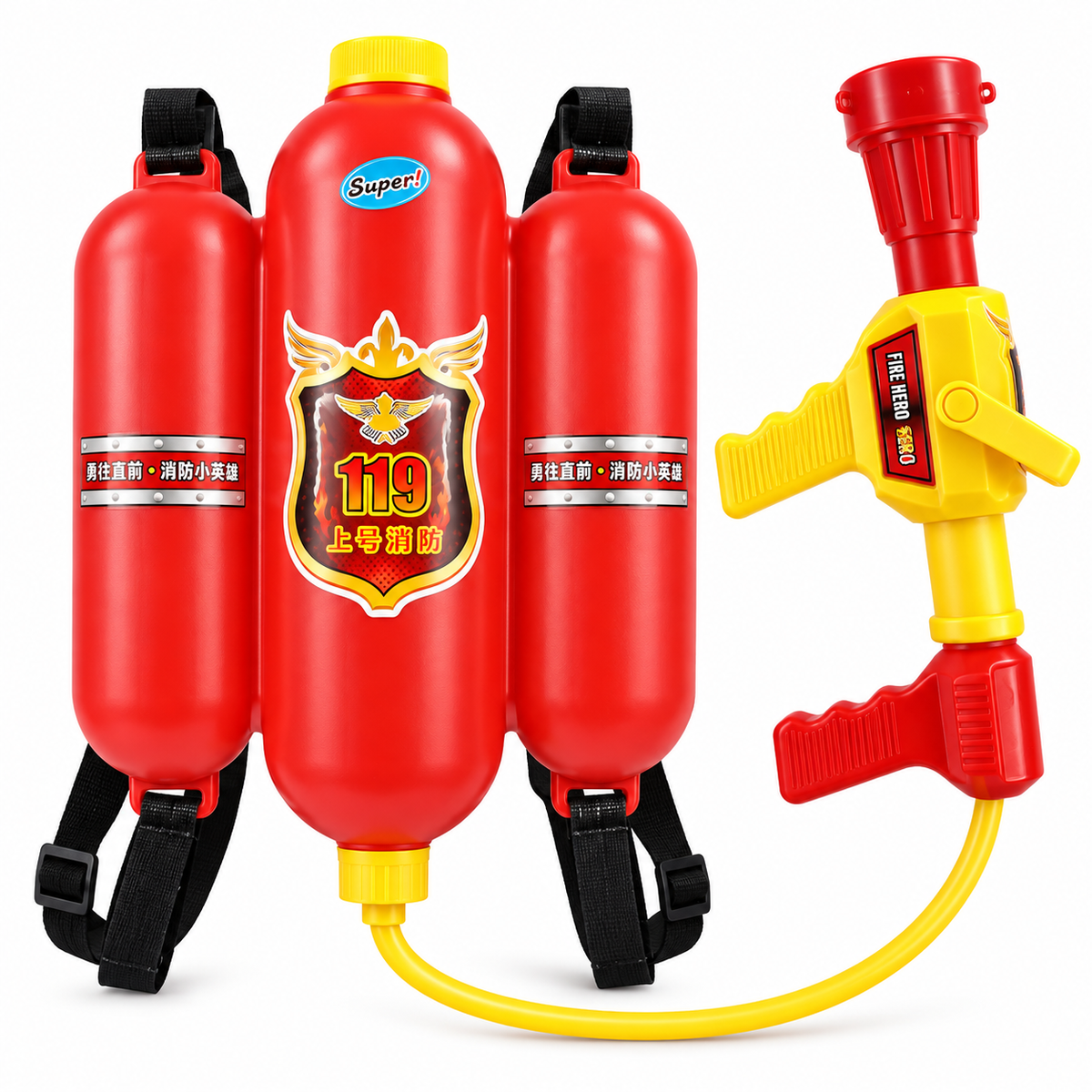 Firefighter Water Backpack Blaster – Kids