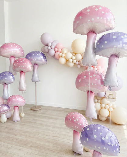 Pastel Mushroom Foil Balloon, 36 x 23 in Event Decor