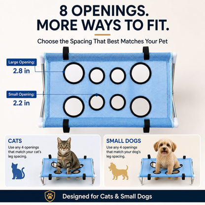 Foldable Pet Grooming Stand for Cats & Small Dogs - Bathing & Nail Trimming Support for Less Squirming