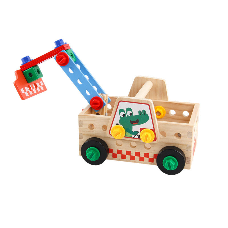 Wooden Tool Truck Building Set