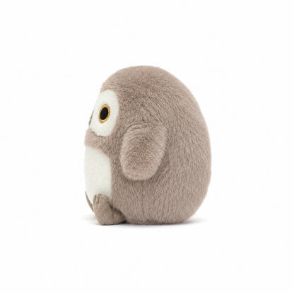 Grey Owl Plush Toy – 11cm