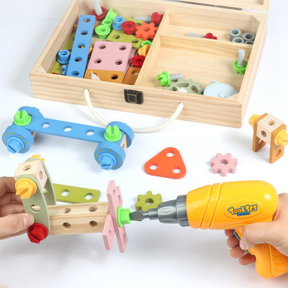 Wooden Kids Tool Box Set
