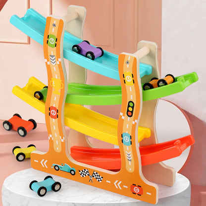 Wooden Car Ramp Racer Toy