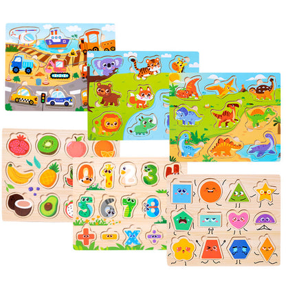 Wooden Learning Puzzle Boards