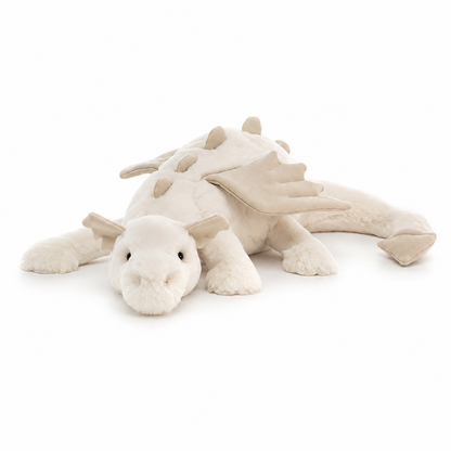 Snow Dragon White Plush Toy – 50cm