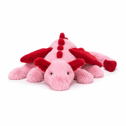 Crimson Heart Dragon Plush Toy – 50 cm