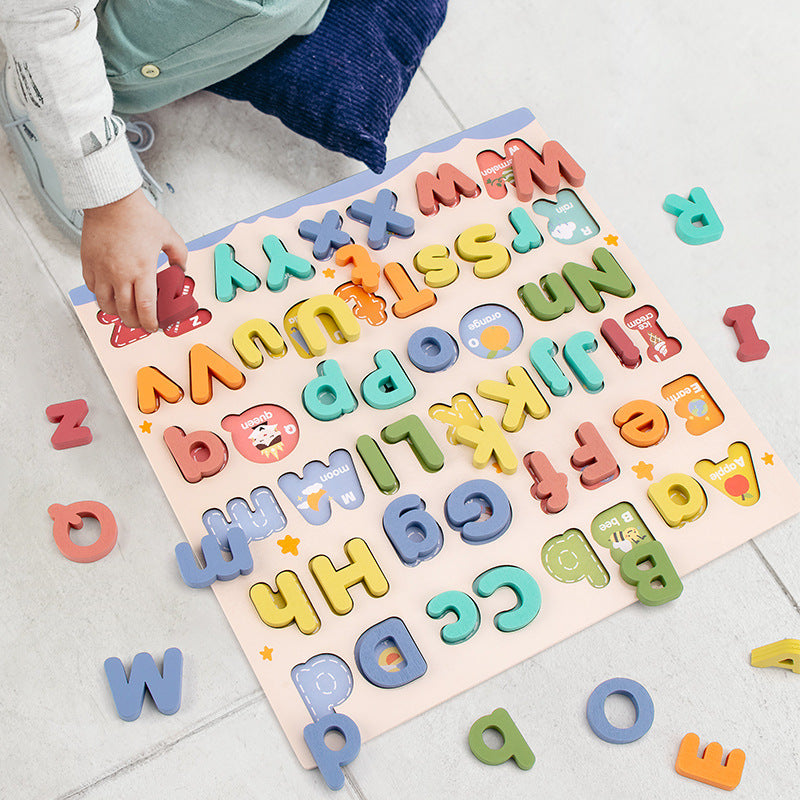 Wooden Alphabet Puzzle Board