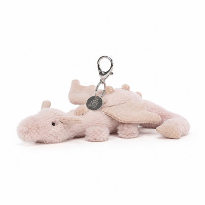 Pink Dragon Plush Pendant – 15cm