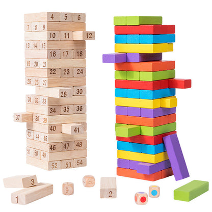 Wooden Number Stacking Game