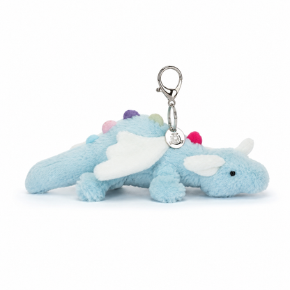 Sky Dragon Blue Plush Pendant – 15 cm