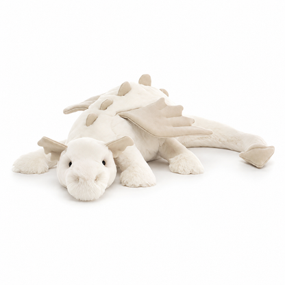 Snow Dragon White Plush Toy – 50cm