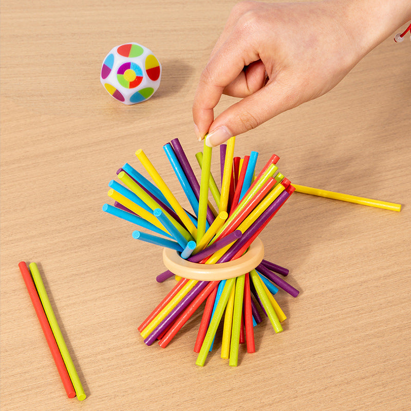 Wooden 3-in-1 Stick Game for Kids