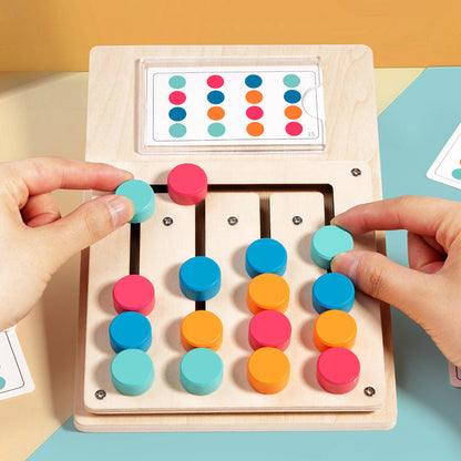 Wooden Color Logic Game