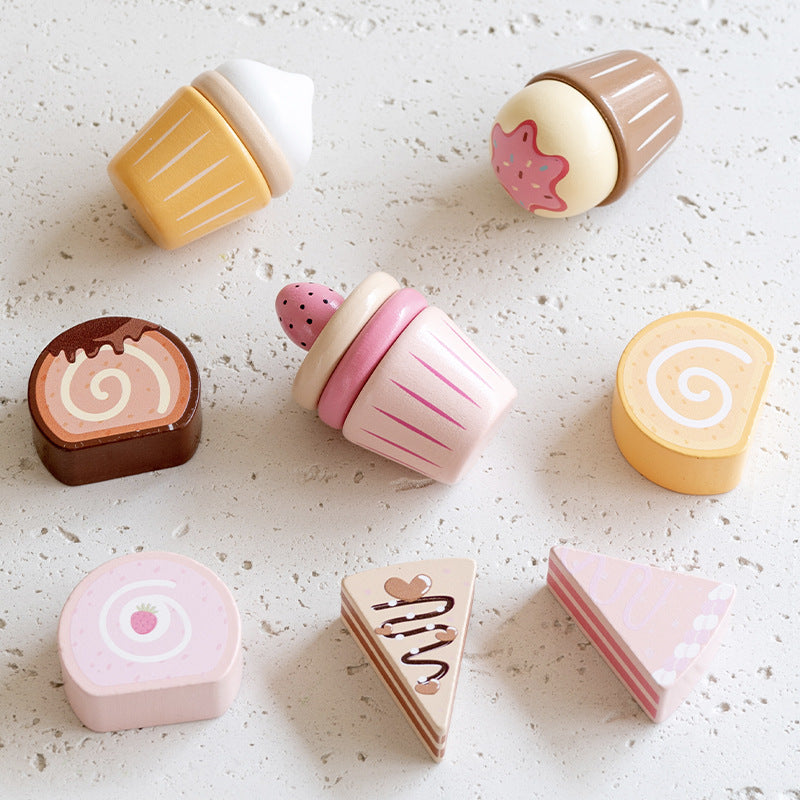 Wooden Dessert Stand Play Set