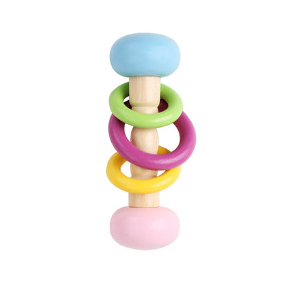 Wooden Baby Rattle Set