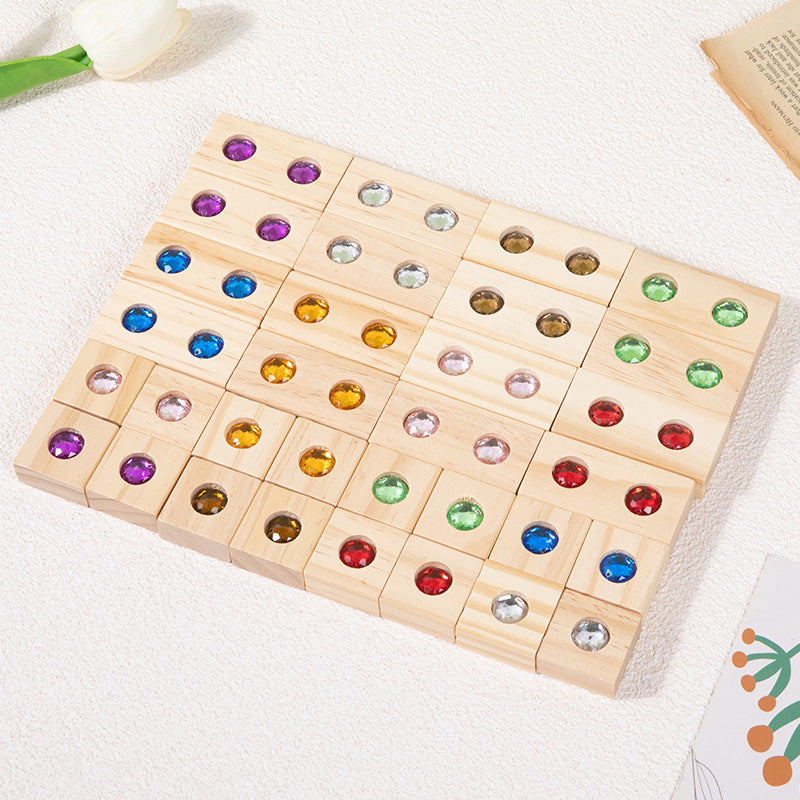 Wooden Gem Building Blocks