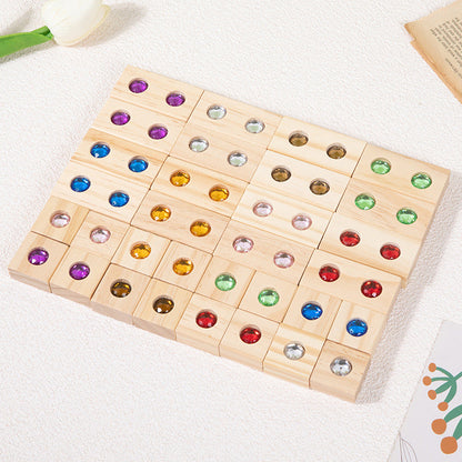 Wooden Gem Building Blocks