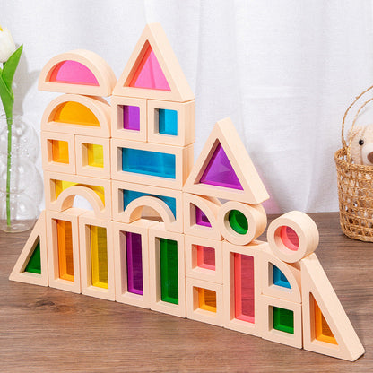 Rainbow Acrylic Building Blocks