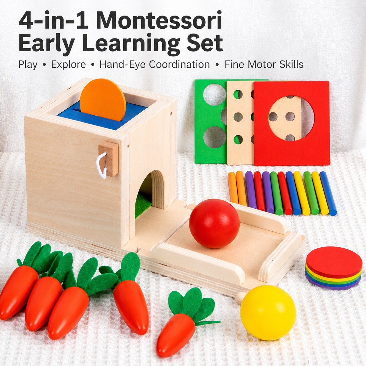 4-in-1 Montessori Activity Box