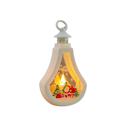 Drop-Shaped LED Christmas Candle Lantern