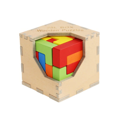 Wooden Puzzle Cube Box