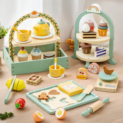 Wooden Afternoon Tea & Dessert Play Set