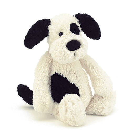 Bashful Black & Cream Rufferty Puppy (Medium) 31cm