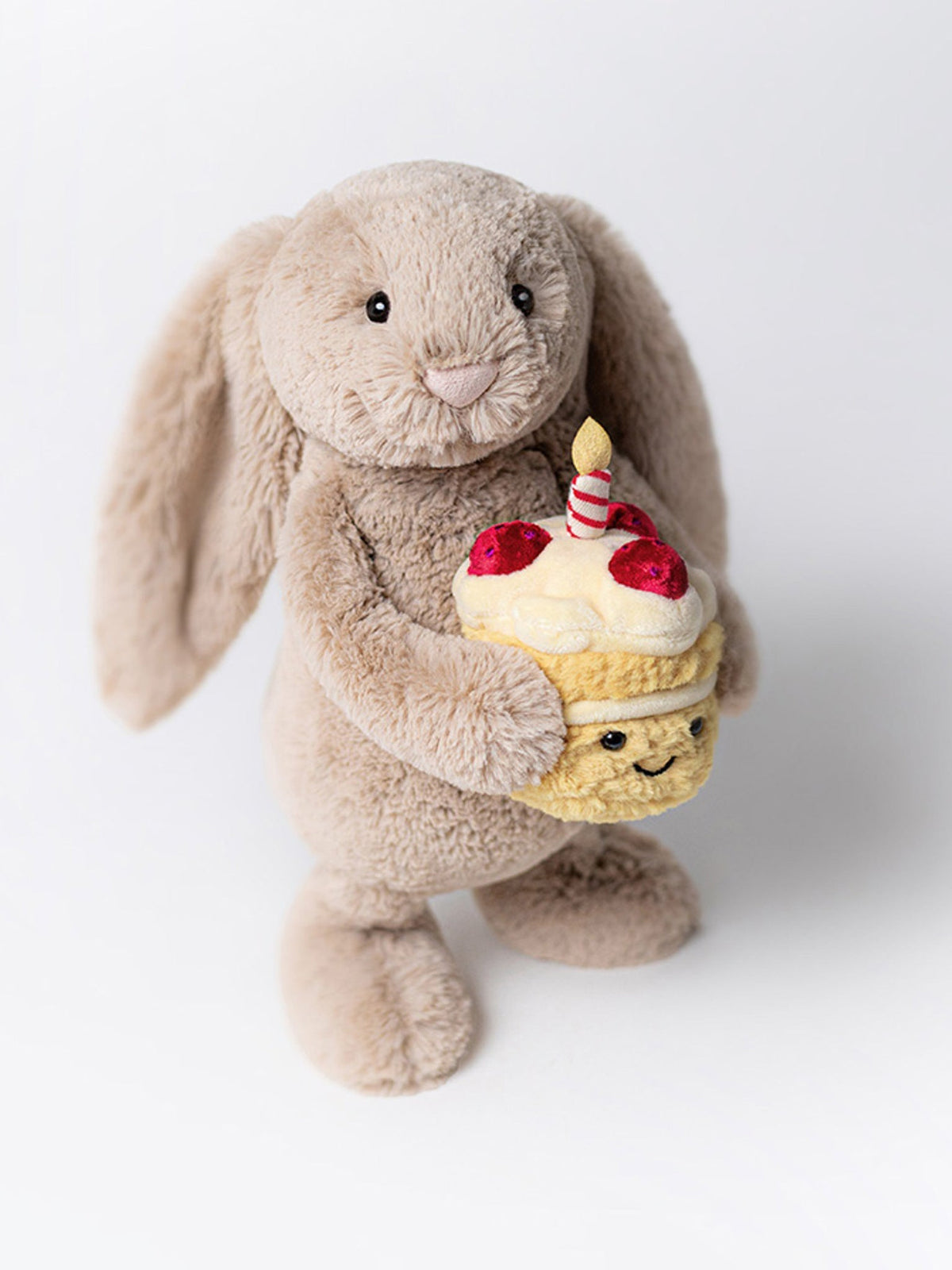Jellycat Bashful Birthday Beige Bunny Plush
