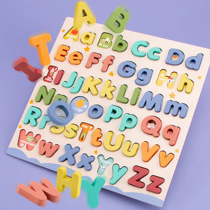 Wooden Alphabet Puzzle Board