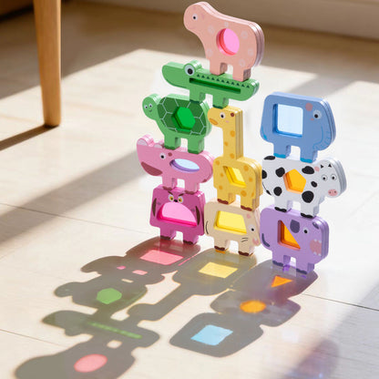 Wooden Animal Stacking Game