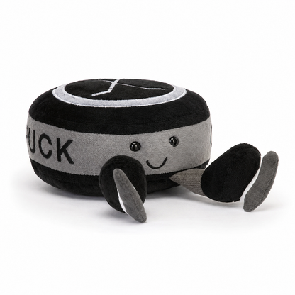 Ice Hockey Puck Plush Toy – 13cm