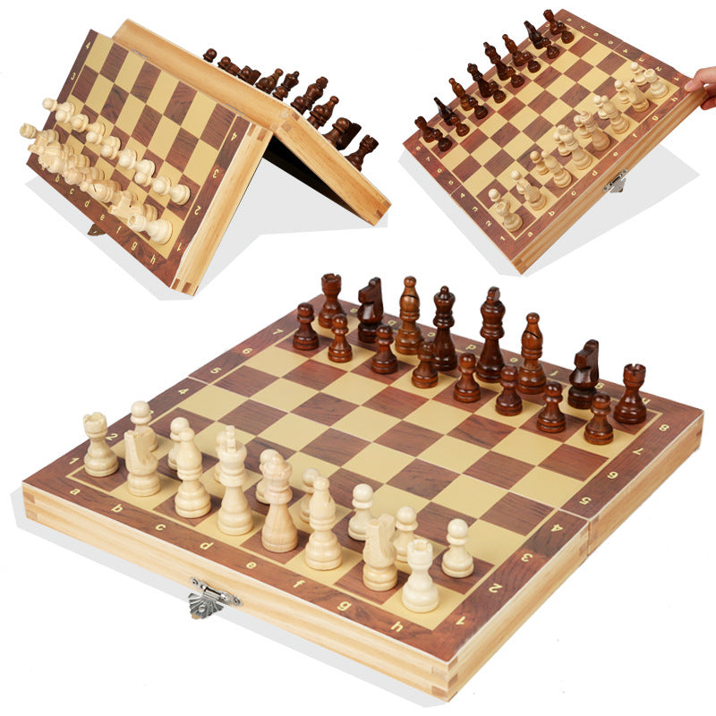 Folding Wooden Chess Set