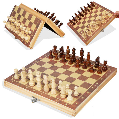 Folding Wooden Chess Set
