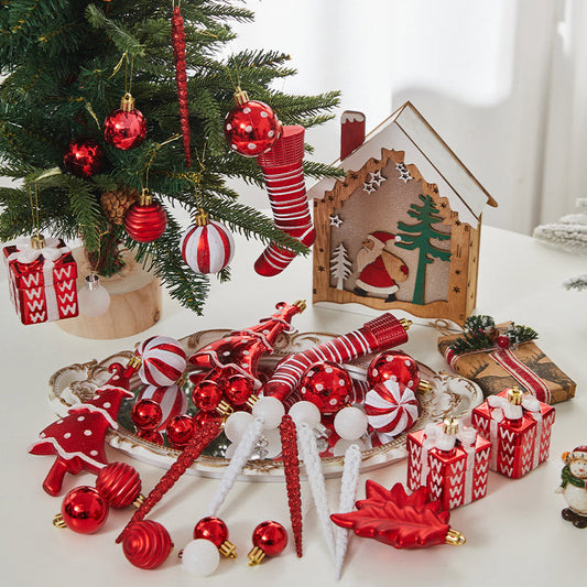 Christmas Ball Ornament & Stocking Gift Bag Set