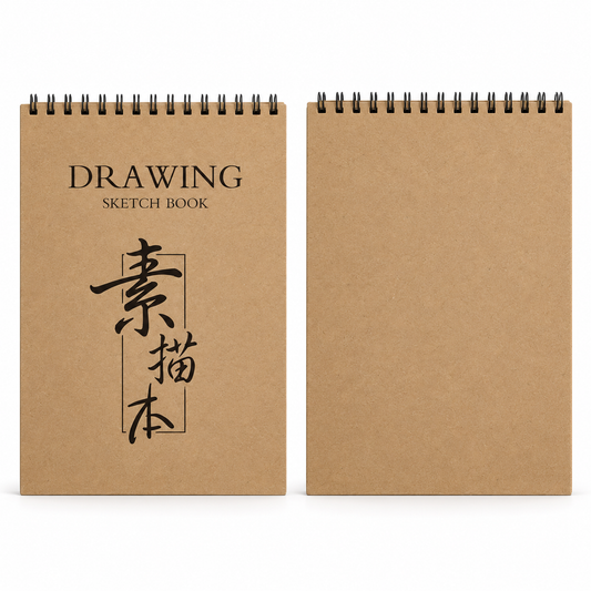 A4 Spiral Sketchbook – 30 Sheets, 60 Pages
