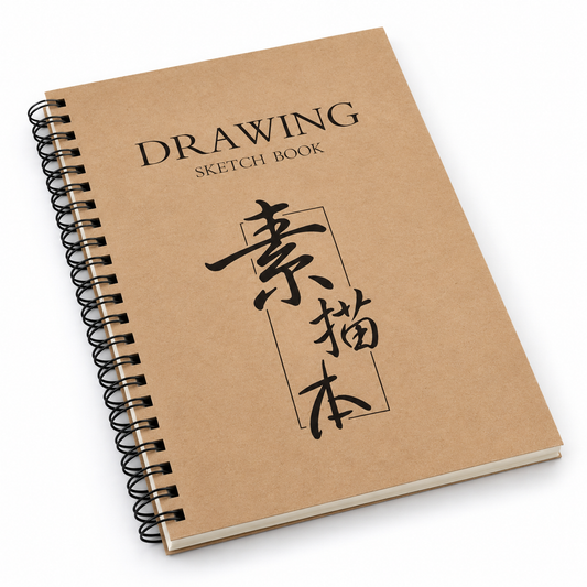 A4 Side-Bound Spiral Sketchbook – 30 Sheets, 60 Pages