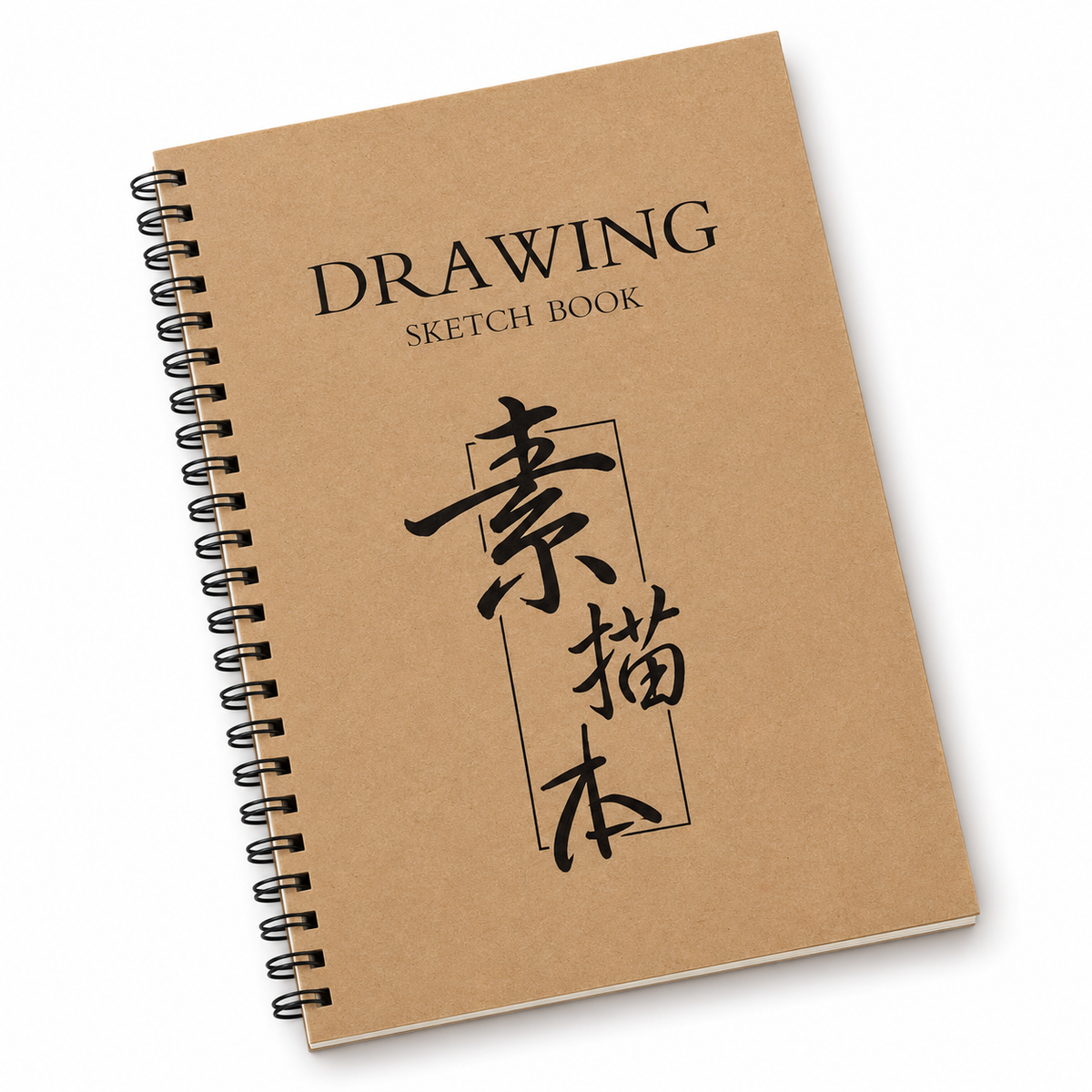 A4 Side-Bound Spiral Sketchbook – 30 Sheets, 60 Pages