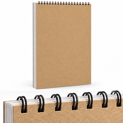 A3 Blank Kraft Cover Sketchbook – 40 Sheets