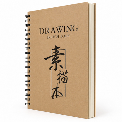 16K Side-Bound Spiral Sketchbook – 30 Sheets, 60 Pages