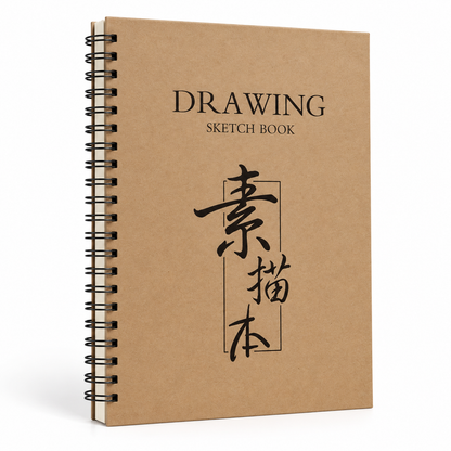 16K Side-Bound Spiral Sketchbook – 30 Sheets, 60 Pages