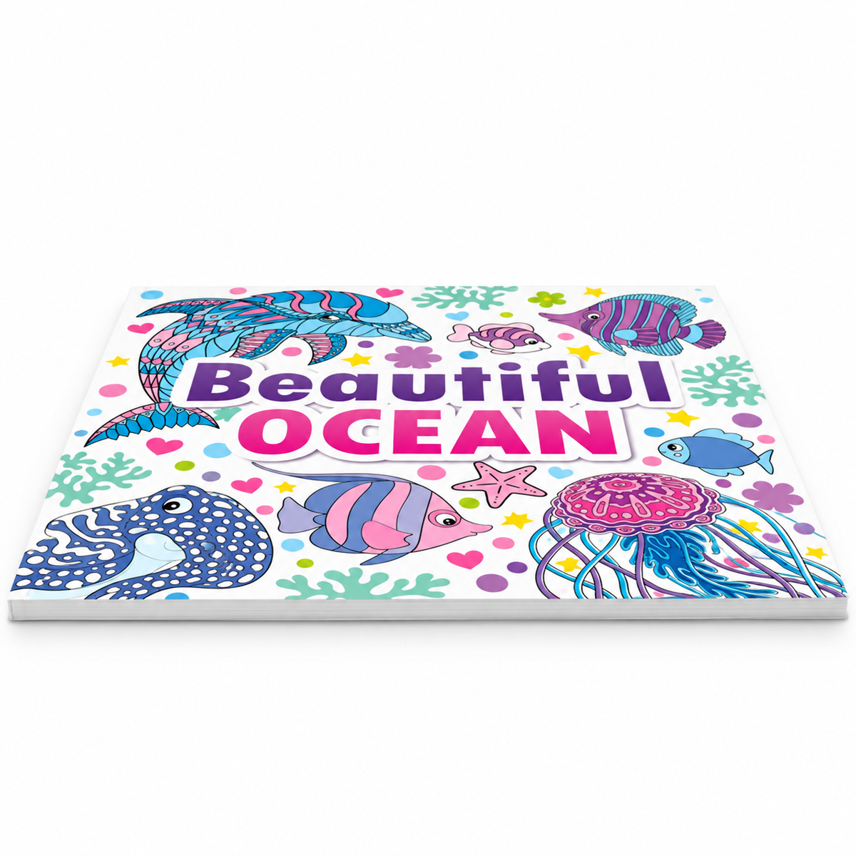 Beautiful Ocean Coloring Book for Kids Ages 3–6